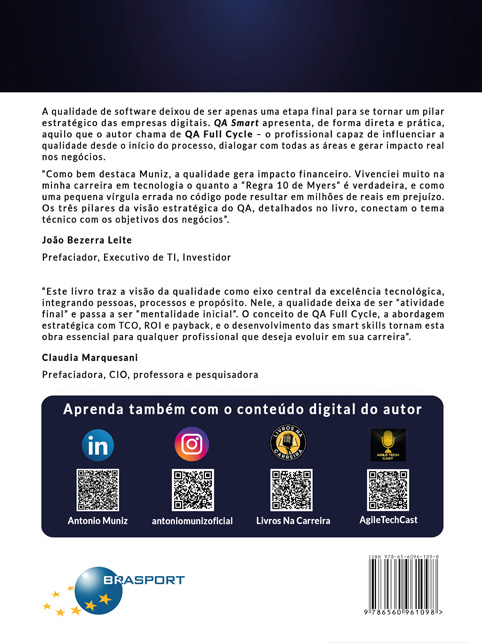 QA Smart: qualidade de software estratégica para profissionais de tecnologia, líderes e agilistas